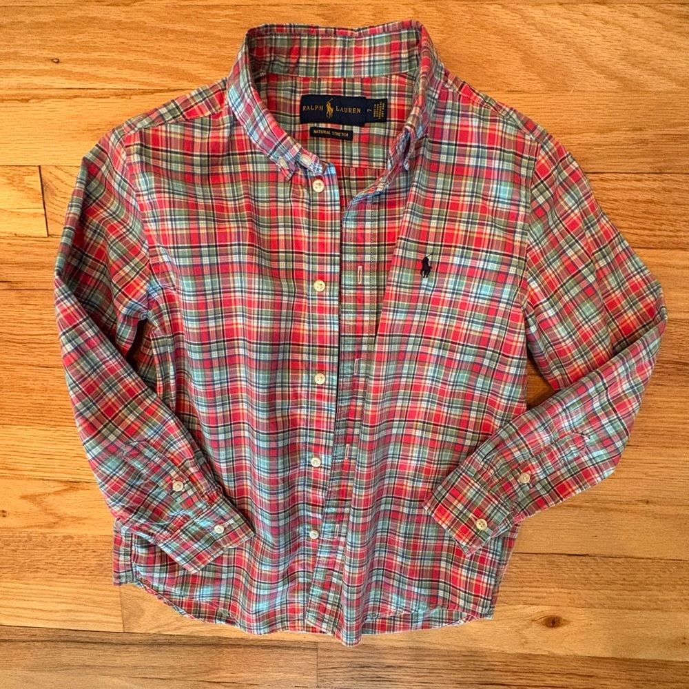 Ralph Lauren Kids Multicolor Plaid Button-Down Shirt